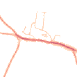 Daytime road noise heatmap for RH19 4PY