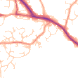 Daytime road noise heatmap for RH19 4RJ