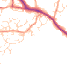 Daytime road noise heatmap for RH19 4RL