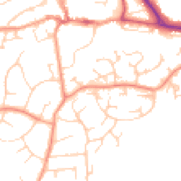Daytime road noise heatmap for RH19 4SF
