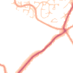Daytime road noise heatmap for RH19 4SQ