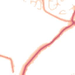 Daytime road noise heatmap for RH19 4SZ