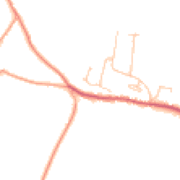 Daytime road noise heatmap for RH19 4TY