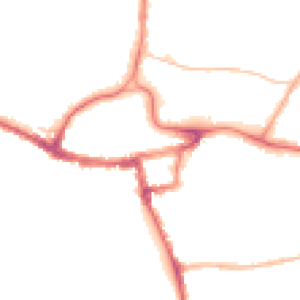 Night-time road noise heatmap for RH2 0AA