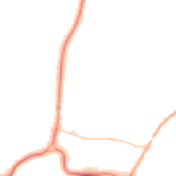 Night-time road noise heatmap for RH2 0DB