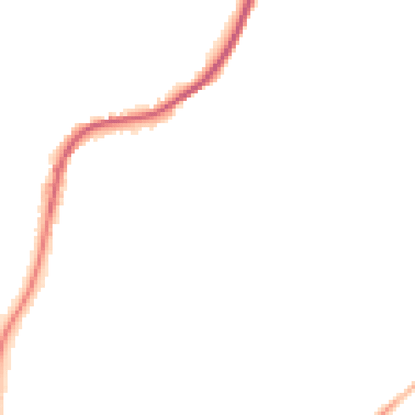 Night-time road noise heatmap for RH2 0DU