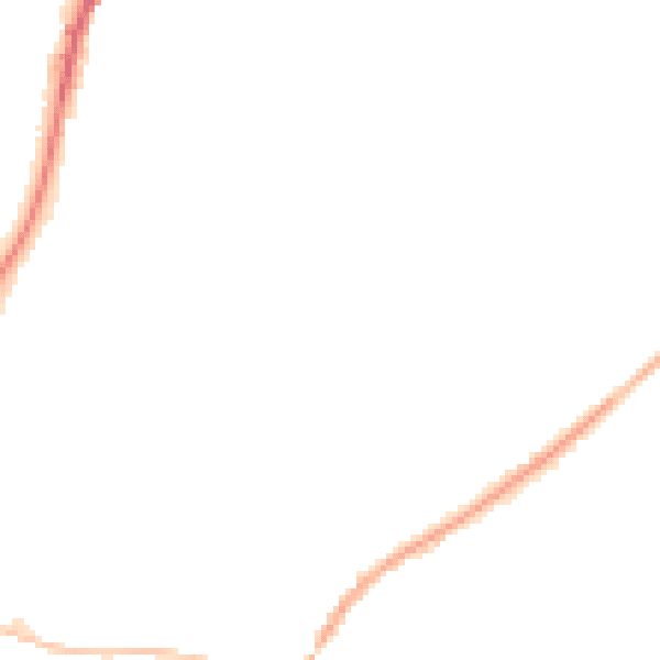 Night-time road noise heatmap for RH2 0DW
