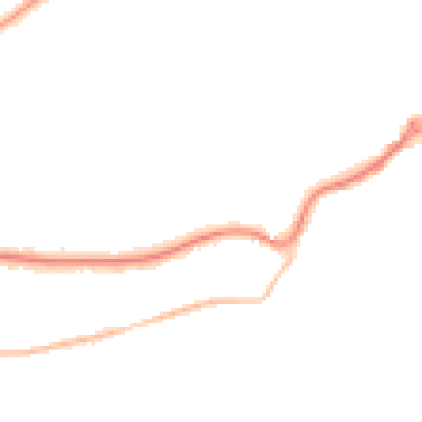Night-time road noise heatmap for RH2 0GY