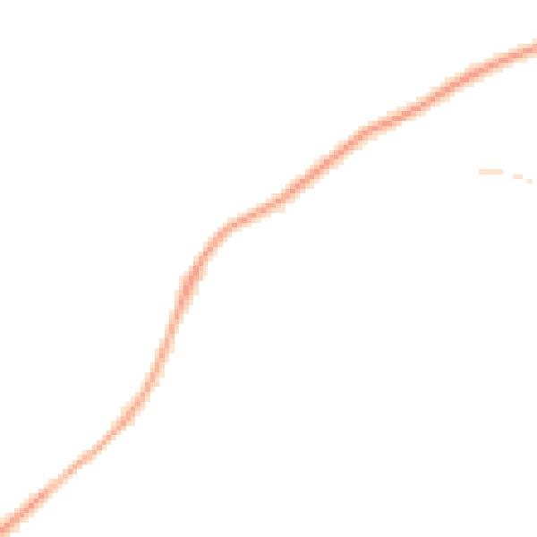 Night-time road noise heatmap for RH2 0JF