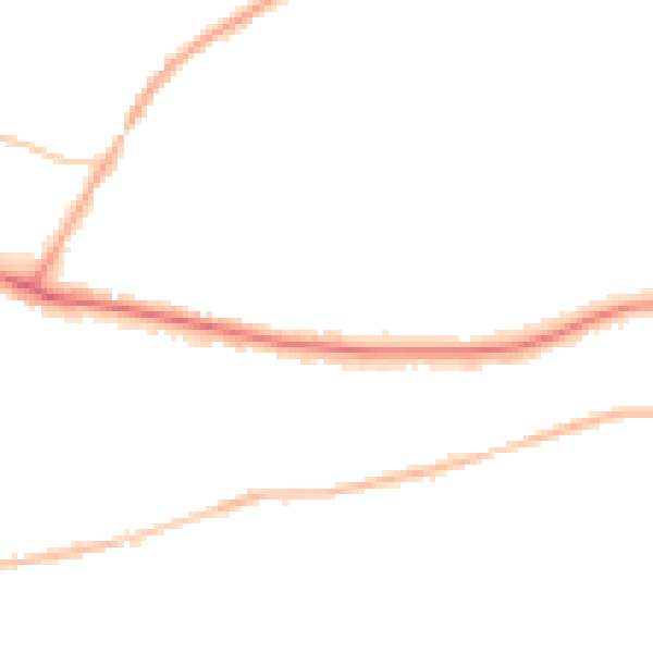 Night-time road noise heatmap for RH2 0QP