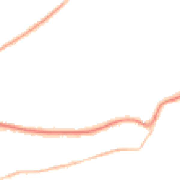 Night-time road noise heatmap for RH2 0RP