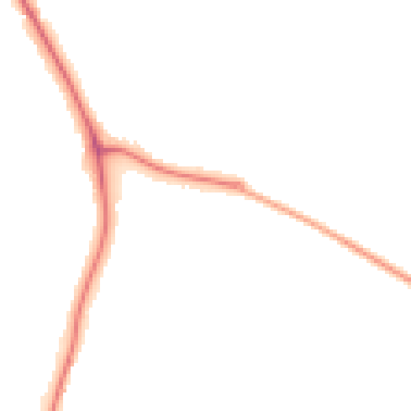 Night-time road noise heatmap for RH2 7PR