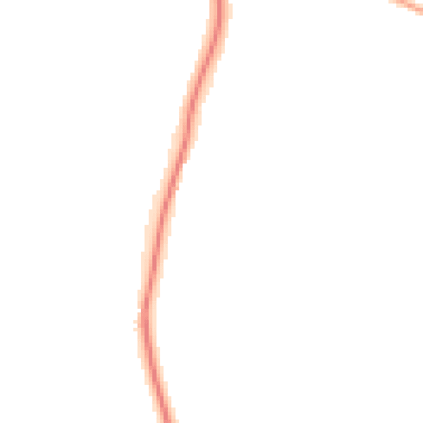 Night-time road noise heatmap for RH2 7QS