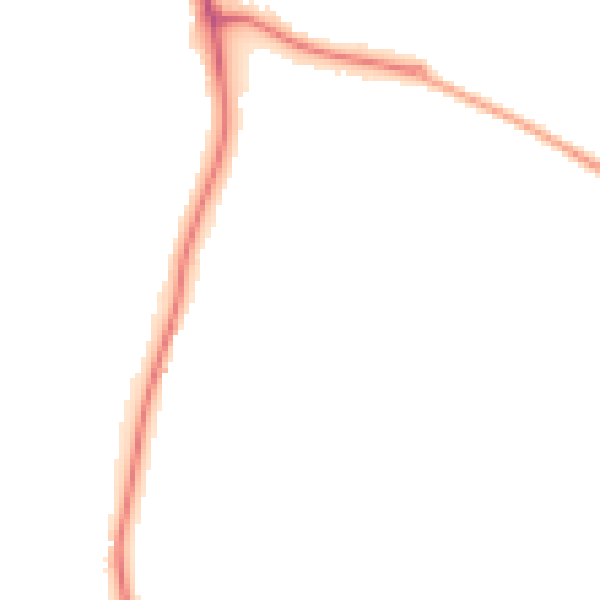 Night-time road noise heatmap for RH2 7RB