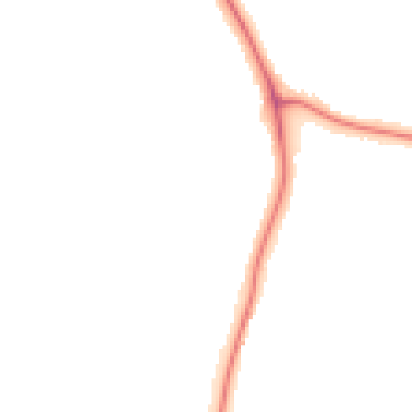 Night-time road noise heatmap for RH2 8FP