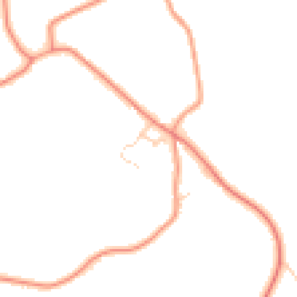 Daytime road noise heatmap for RH2 8HP