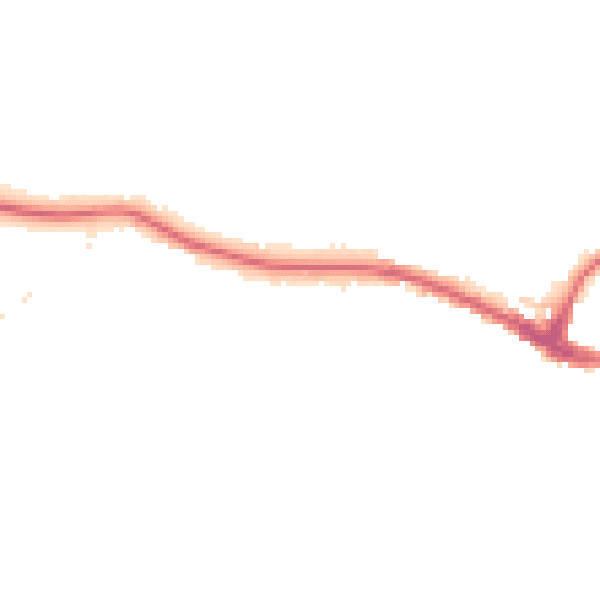 Night-time road noise heatmap for RH2 9BA
