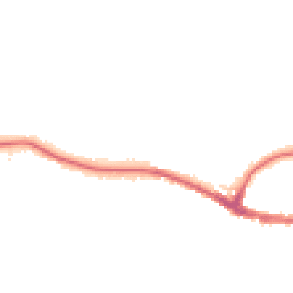 Night-time road noise heatmap for RH2 9DF