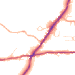 Daytime road noise heatmap for RH20 1AF