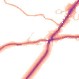 Daytime road noise heatmap for RH20 1AH