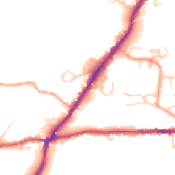 Daytime road noise heatmap for RH20 1AP