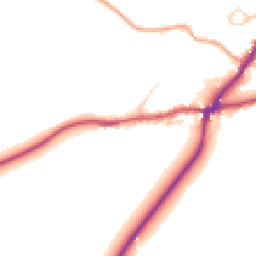 Daytime road noise heatmap for RH20 1AX