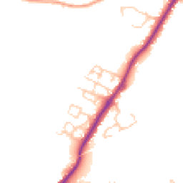 Daytime road noise heatmap for RH20 1BD