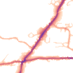 Daytime road noise heatmap for RH20 1BF