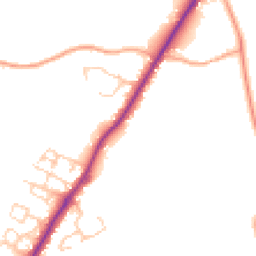 Daytime road noise heatmap for RH20 1BQ