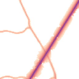 Daytime road noise heatmap for RH20 1DG