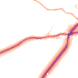 Daytime road noise heatmap for RH20 1DP