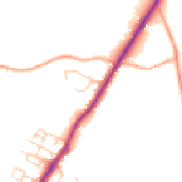 Daytime road noise heatmap for RH20 1DQ