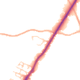 Daytime road noise heatmap for RH20 1DZ