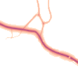 Daytime road noise heatmap for RH20 1EB