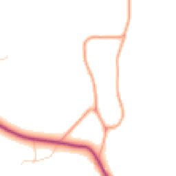 Daytime road noise heatmap for RH20 1ED
