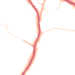Daytime road noise heatmap for RH20 1EL