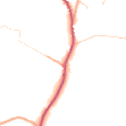 Daytime road noise heatmap for RH20 1EN