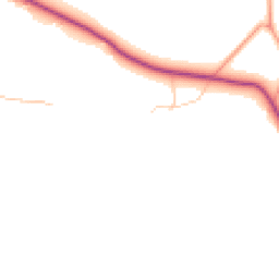 Daytime road noise heatmap for RH20 1EQ