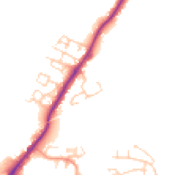 Daytime road noise heatmap for RH20 1FH