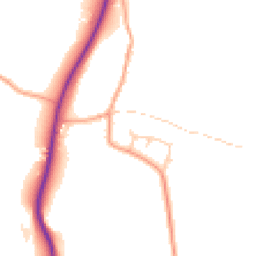 Daytime road noise heatmap for RH20 1FP
