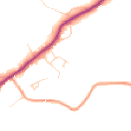 Daytime road noise heatmap for RH20 1FY