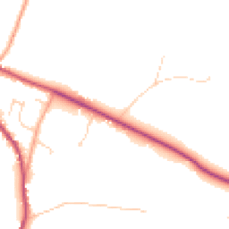 Daytime road noise heatmap for RH20 1FZ