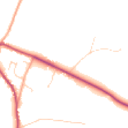 Daytime road noise heatmap for RH20 1GA