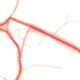Daytime road noise heatmap for RH20 1HT