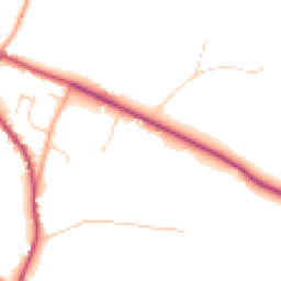 Daytime road noise heatmap for RH20 1HW