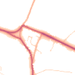 Daytime road noise heatmap for RH20 1HX