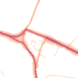 Daytime road noise heatmap for RH20 1JQ