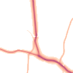 Daytime road noise heatmap for RH20 1JU