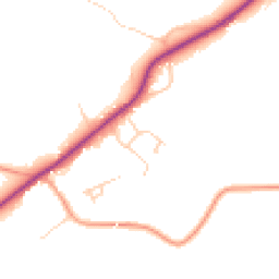 Daytime road noise heatmap for RH20 1LJ