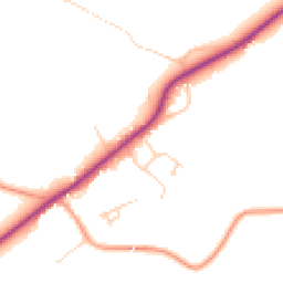 Daytime road noise heatmap for RH20 1LN
